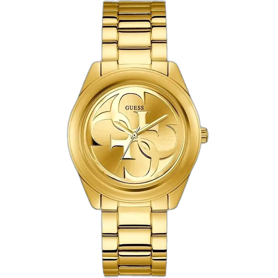 Guess G-Twist W1082L2 women's watch gold dial gold stainless steel bracelet Egypt authentic