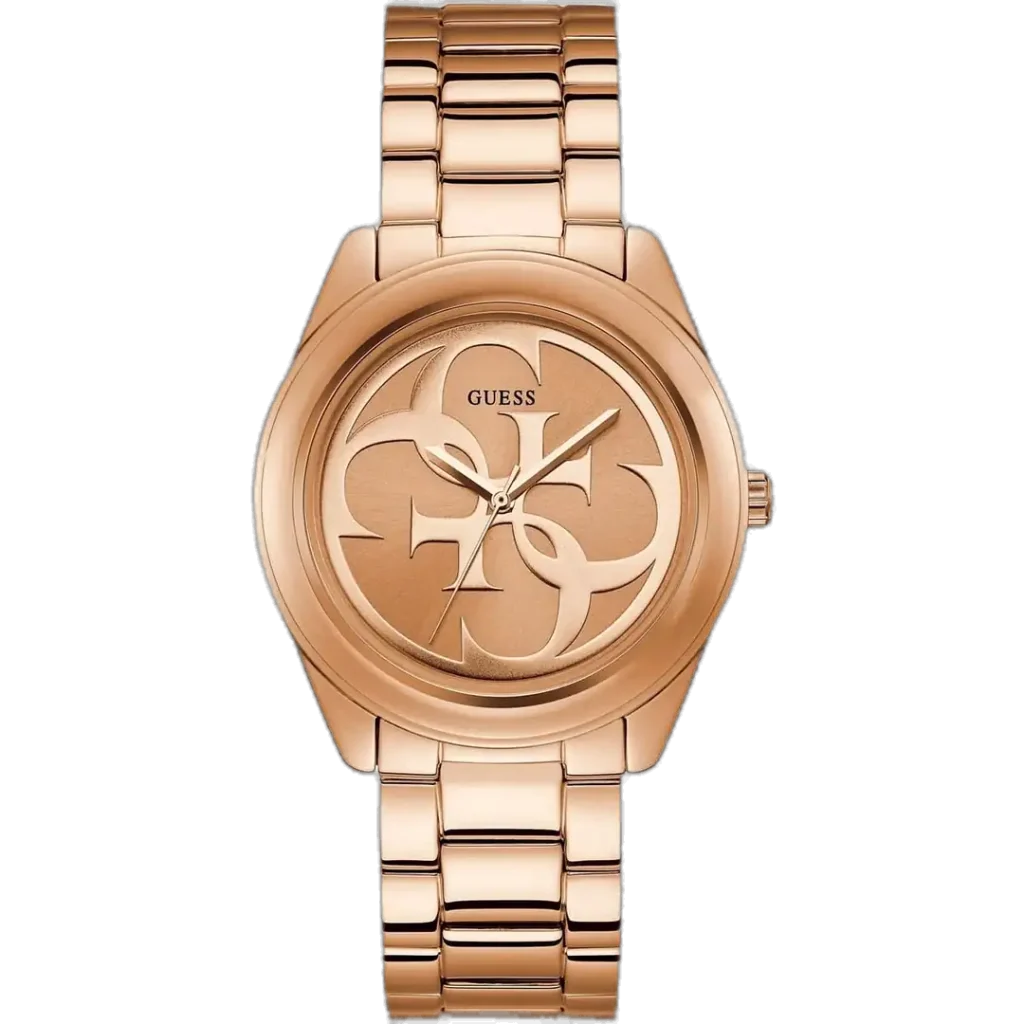 Guess G-Twist W1082L3 women's watch rose gold dial rose gold stainless steel bracelet Egypt authentic