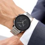 ⁦ساعة هوجو بوس بيك كرونوغراف للرجال 1513762 - مينا باللون الأسود⁩ - الصورة ⁦12⁩
