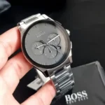 ⁦ساعة هوجو بوس بيك كرونوغراف للرجال 1513762 - مينا باللون الأسود⁩ - الصورة ⁦14⁩
