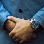 ⁦ساعة هوجو بوس سكاي ماستر كرونوغراف للرجال 1513784 - مينا باللون الأزرق⁩ - الصورة ⁦8⁩