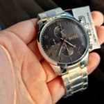 ⁦ساعة هوجو بوس سكاي ماستر كرونوغراف للرجال 1513789 - مينا باللون الرمادي⁩ - الصورة ⁦11⁩