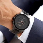 ⁦ساعة هوجو بوس بيك كرونوغراف للرجال 1513814 - مينا باللون الأسود⁩ - الصورة ⁦9⁩