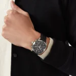 ⁦ساعة هوجو بوس شامبيون كرونوغراف للرجال 1513816 - مينا باللون الأسود⁩ - الصورة ⁦7⁩