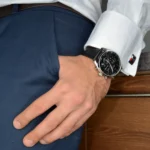 ⁦ساعة هوجو بوس شامبيون كرونوغراف للرجال 1513816 - مينا باللون الأسود⁩ - الصورة ⁦9⁩