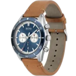 Hugo Boss Santiago Chronograph Watch For Men - 1513860, With Blue Dial - Image 2