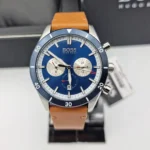 Hugo Boss Santiago Chronograph Watch For Men - 1513860, With Blue Dial - Image 5