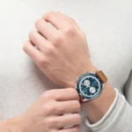 Hugo Boss Santiago Chronograph Watch For Men - 1513860, With Blue Dial - Image 9