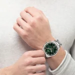 Hugo Boss Pioneer Chronograph Watch For Men - 1513868, With Green Dial - Image 7