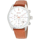 Hugo Boss Champion Chronograph Watch For Men - 1513879, With White Dial - Image 2