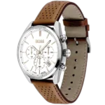 Hugo Boss Champion Chronograph Watch For Men - 1513879, With White Dial - Image 5