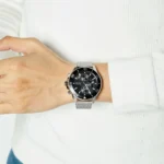 ⁦ساعة هوجو بوس أدميرال كرونوغراف للرجال 1513904 - مينا باللون الأسود⁩ - الصورة ⁦7⁩