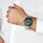 Hugo Boss Globetrotter Chronograph Watch For Men - 1513930, With Green and Black Dial - Image 4