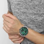 Hugo Boss Globetrotter Chronograph Watch For Men - 1513930, With Green and Black Dial - Image 5