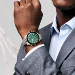 Hugo Boss Globetrotter Chronograph Watch For Men - 1513930, With Green and Black Dial - Image 6