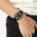⁦ساعة هوجو بوس سانتياغو كرونوغراف للرجال 1513935 - مينا باللون الأسود⁩ - الصورة ⁦4⁩