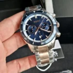 ⁦ساعة هوجو بوس سانتياغو كرونوغراف للرجال 1513937 - مينا باللون الأزرق⁩ - الصورة ⁦8⁩