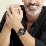 ⁦ساعة هوجو بوس فولان كرونوغراف للرجال 1513950 - مينا باللون الأسود⁩ - الصورة ⁦4⁩