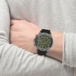 ⁦ساعة هوجو بوس أدميرال كرونوغراف للرجال 1513967 - مينا باللون الأخضر⁩ - الصورة ⁦7⁩