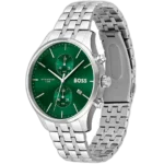 Hugo Boss Associate Chronograph Watch For Men - 1513975, With Green Dial - Image 2