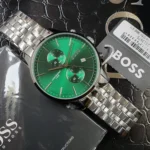 Hugo Boss Associate Chronograph Watch For Men - 1513975, With Green Dial - Image 6