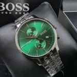 Hugo Boss Associate Chronograph Watch For Men - 1513975, With Green Dial - Image 7