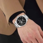 ⁦ساعة هوجو بوس كرونوغراف للرجال 1514008 - مينا باللون الأسود⁩ - الصورة ⁦5⁩