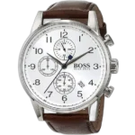 Hugo Boss Chronograph Watch Navigator For Men – 1513495, With Silver Dial - Image 2