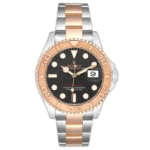 Rolex Yacht-Master 40 Everose Rolesor Two-Tone watch, Oystersteel and 18ct Everose gold bracelet, chocolate brown dial, bi-directional rose gold bezel, 40mm.
