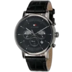 Tommy Hilfiger Men's Evan Watch 1710395, Sleek All-Black . - Image 2