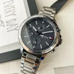 Tommy Hilfiger Men's Bank Watch 1791719, Grey Dial. - Image 8