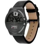 Tommy Hilfiger Men's Monogram Watch 1791773, Sleek All-Black. - Image 3