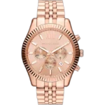 Michael Kors MK8319 Watch Lexington men's chronograph, all-copper/rose gold-tone stainless steel, 45mm.