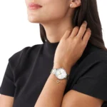 Michael Kors Women's Mini Pyper Watch MK1041, Dazzling White Dial. - Image 4