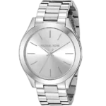 Michael Kors Women's Slim Runway Watch MK3178, Chic Silver-Tone Dial. - Image 2