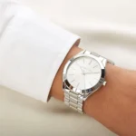 Michael Kors Women's Slim Runway Watch MK3178, Chic Silver-Tone Dial. - Image 11