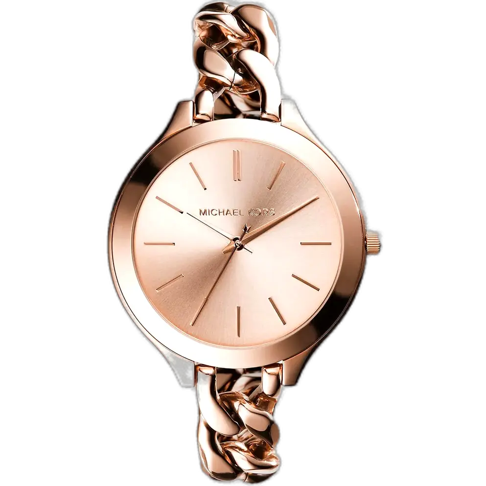 Michael Kors MK3223 Watch Runway Slim ladies, all-rose gold-tone stainless steel, 42mm.