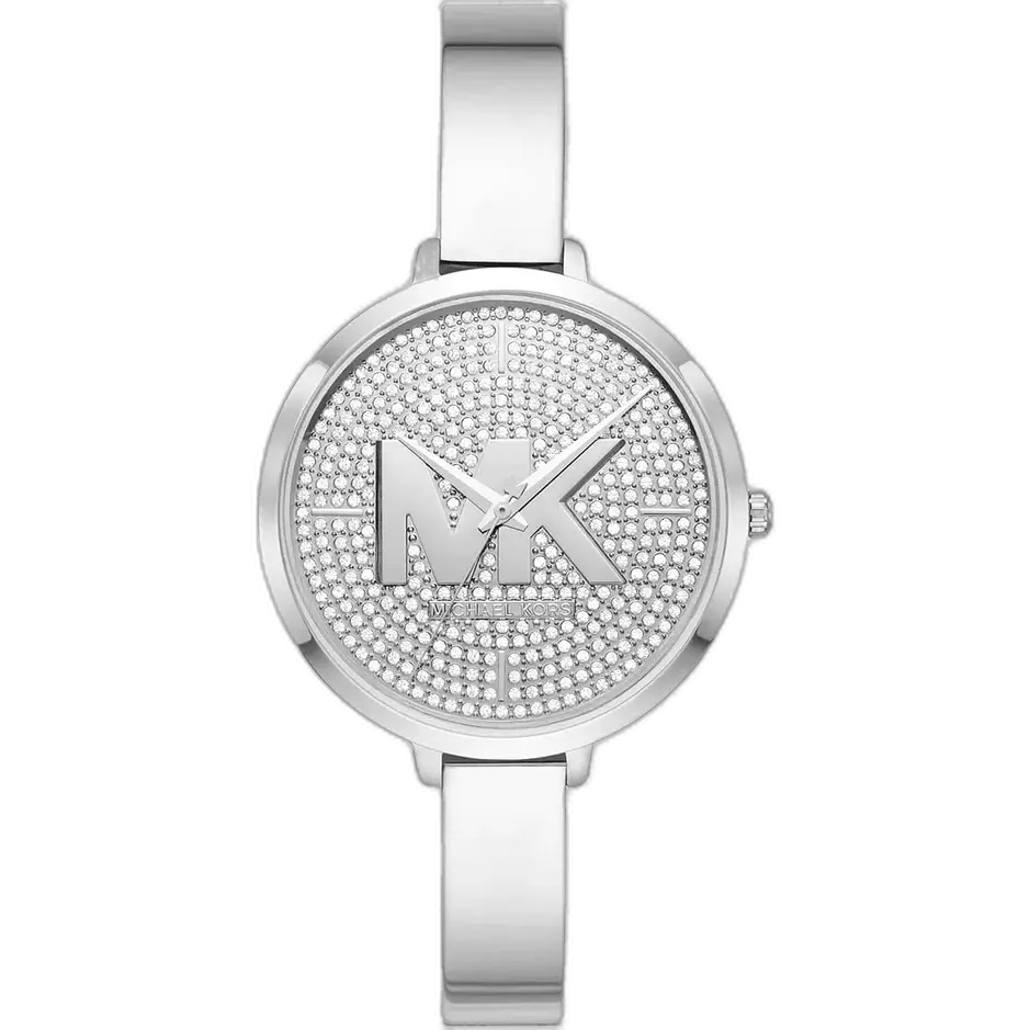 Michael Kors MK4432 Watch Charley ladies, all-silver-tone, crystal accents, 38mm.