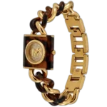 Michael Kors Women's MK Chain Lock Watch MK4808, Signature Gold-Tone Dial. - Image 2