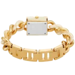 Michael Kors Women's MK Chain Lock Watch MK4809,Gold Dial. - Image 3