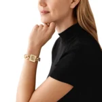 Michael Kors Women's MK Chain Lock Watch MK4809,Gold Dial. - Image 7