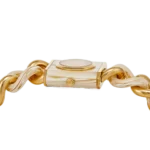 Michael Kors Women's MK Chain Lock Watch MK4809,Gold Dial. - Image 4
