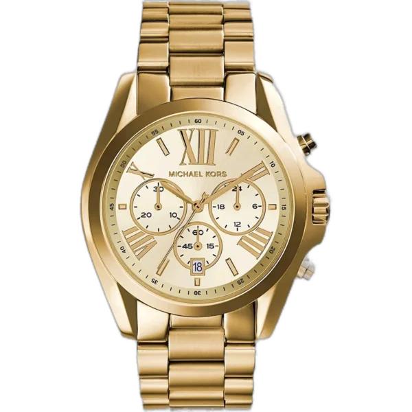Michael Kors MK5605 Watch Bradshaw ladies, all-gold-tone chronograph, 43mm.