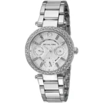 Michael Kors Women's Parker Watch MK5615, Dazzling Silver Dial. - Image 3