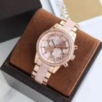 ⁦ساعة مايكل كورس حريمي MK6307 "ريتز" (Ritz)، بلون نحاسي.⁩ - الصورة ⁦8⁩