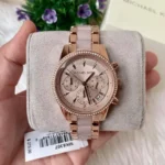 ⁦ساعة مايكل كورس حريمي MK6307 "ريتز" (Ritz)، بلون نحاسي.⁩ - الصورة ⁦11⁩