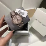 ⁦ساعة مايكل كورس حريمي MK6307 "ريتز" (Ritz)، بلون نحاسي.⁩ - الصورة ⁦12⁩