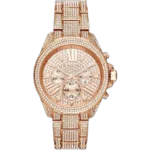 Michael Kors MK6452 Wren women's watch, all-rose gold-tone stainless steel, crystal chronograph, 42mm.