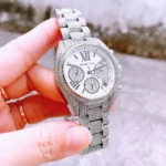 Michael Kors Women's Bradshaw Watch MK6454, Dazzling All-Silver. - Image 8