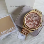 Michael Kors Women's Lexington Watch MK6473, Chic Two-Tone Rose Gold. - Image 9